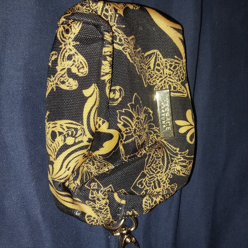 Versace Black and Gold Coin Purse